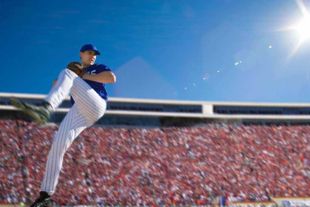 A baseball player